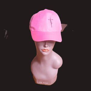 Faith Cap Pink With Faith in Black